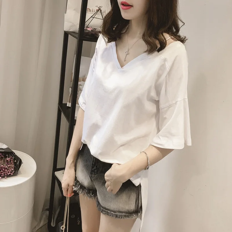 New Women Casual Basic Summer Sexy T-shirt Top Shirt V-neck Tee Short sleeves Plus Size
New Women Casual Basic Summer Sexy T-shirt Top Shirt V-neck Tee Short sleeves Plus Size
