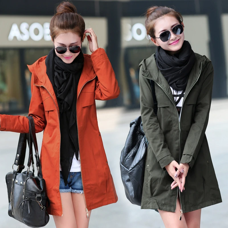 New Fashion Plus Size Women Coat 2017 Spring Autumn Casual Hooded Long Trench Coat Female Slim Solid Thin Outerwear L-29
New Fashion Plus Size Women Coat 2017 Spring Autumn Casual Hooded Long Trench Coat Female Slim Solid Thin Outerwear L-29