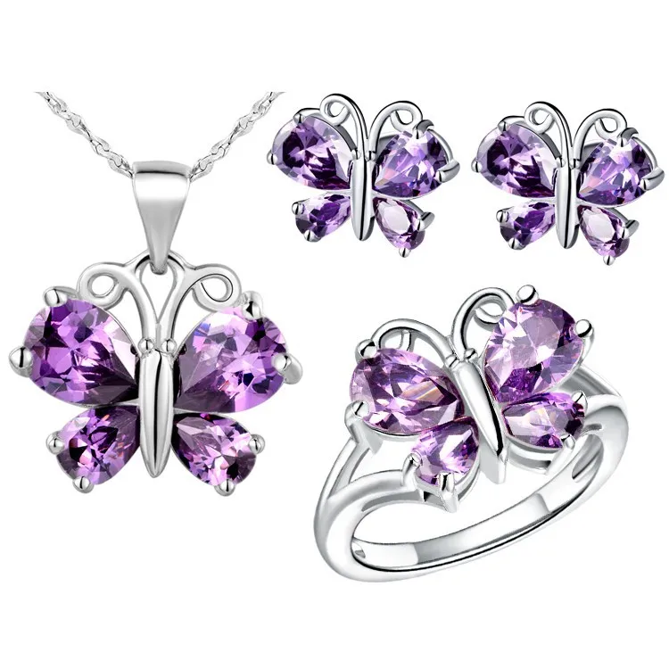 brincos wholesal Zircon Gem Noble Rich Butterfly Ring Earrings Necklace stone Christmas Pop Women White Filled
brincos wholesal Zircon Gem Noble Rich Butterfly Ring Earrings Necklace stone Christmas Pop Women White Filled
