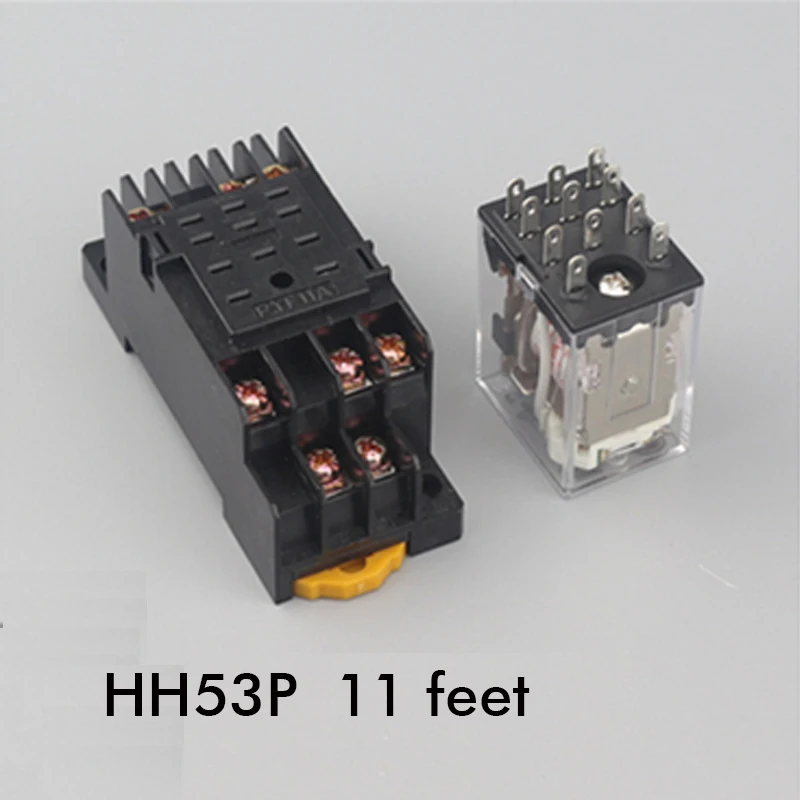 Intermediate relay HH53P small intermediate electromagnetic relay 220V/110v/380v AC and DC 12V 24V with 11 feet relay SOCKET
Intermediate relay HH53P small intermediate electromagnetic relay 220V/110v/380v AC and DC 12V 24V with 11 feet relay SOCKET