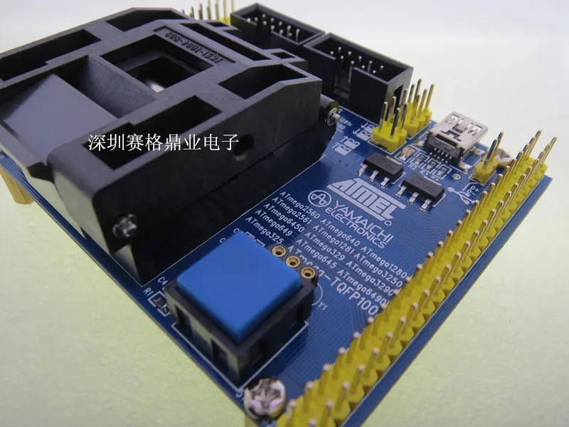 Оригинальное тестовое сиденье ATMEL IC ATmega2560 ATmega640 ATmega1280 программируемая схема QFP100