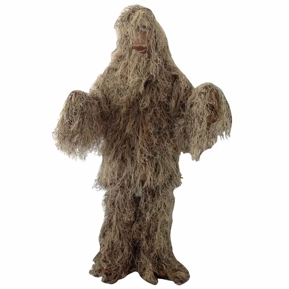 Woodland Outdoor Coveralls Camouflage Jungle Hunting Ghillie Suit Set Woodland Sniper Bird watching Poncho with High Quality
Woodland Outdoor Coveralls Camouflage Jungle Hunting Ghillie Suit Set Woodland Sniper Bird watching Poncho with High Quality