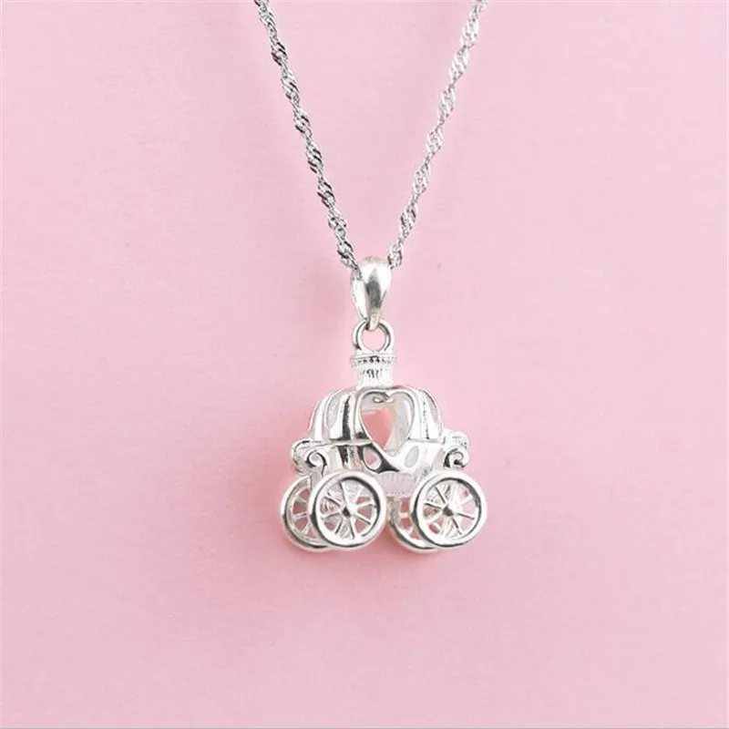 New Fashion Exquisite 925 Sterling Silver Necklace Dream Pumpkin Car Pendant Cinderella Fine Personality Women Jewelry XS005
New Fashion Exquisite 925 Sterling Silver Necklace Dream Pumpkin Car Pendant Cinderella Fine Personality Women Jewelry XS005