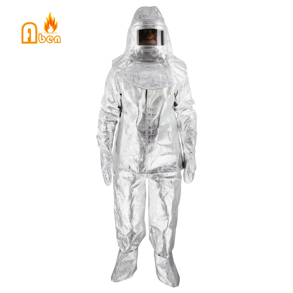 Теплостойкий изоляционный костюм из алюминиевой фольги 1000 градусов для