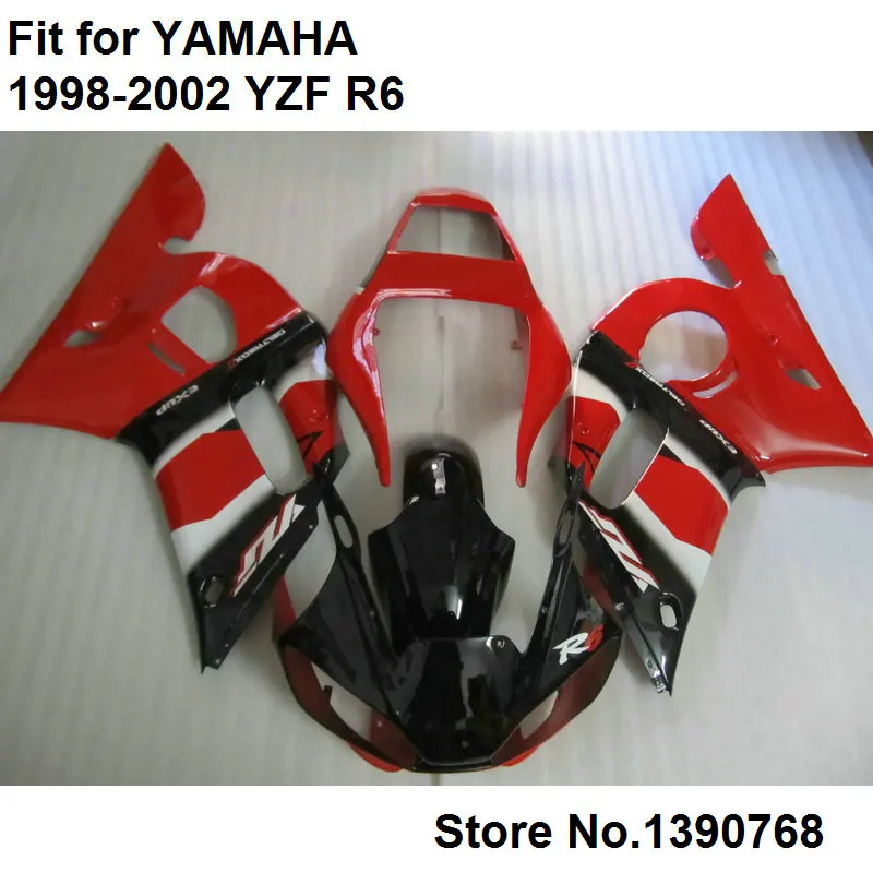 Hot sale fairings for Yamaha YZF R6 98 99 00 01 02 red black motorcycle fairing kit YZFR6 1998 1999 2000 2001 2002 LV58
Hot sale fairings for Yamaha YZF R6 98 99 00 01 02 red black motorcycle fairing kit YZFR6 1998 1999 2000 2001 2002 LV58