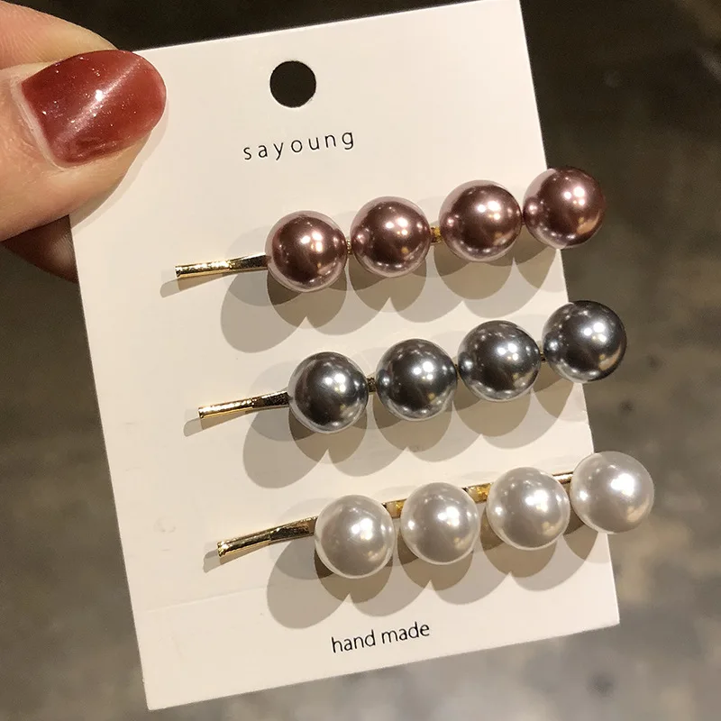2019 Fashion Romantic Pearl Clip Hairpin Women Girls Hair Clips Clamp Barrette Accessories for Girls Hairgrip Headdress
2019 Fashion Romantic Pearl Clip Hairpin Women Girls Hair Clips Clamp Barrette Accessories for Girls Hairgrip Headdress