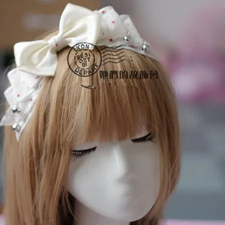 Princess Gothic lolita hairbands Handmade Bow Headband DIY hair headdress milk white daisy flower bell LOLITA original GSH010
Princess Gothic lolita hairbands Handmade Bow Headband DIY hair headdress milk white daisy flower bell LOLITA original GSH010