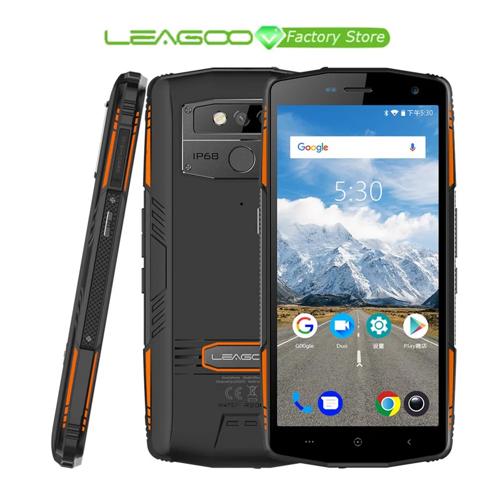 LEAGOO XRover смартфон IP68 NFC разблокировка лица 5 72 "ips Восьмиядерный 6 ГБ 128 Гб 13 МП