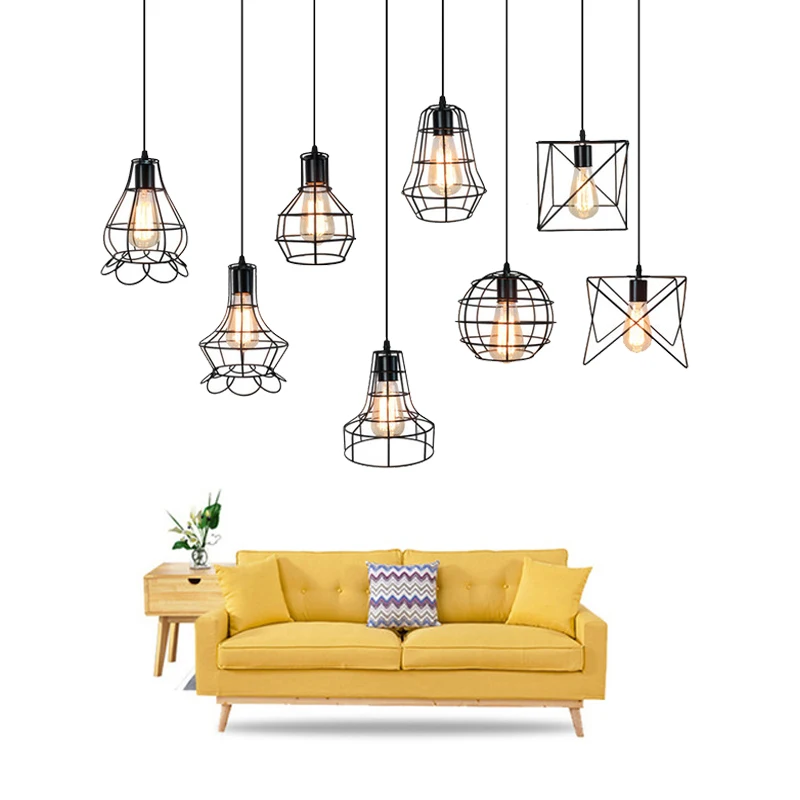 Retro Birdcage Pendant Light Iron Minimalist Scandinavian Loft Pyramid Pendant Lamp Metal Hanging Lamp E27 Indoor Light
Retro Birdcage Pendant Light Iron Minimalist Scandinavian Loft Pyramid Pendant Lamp Metal Hanging Lamp E27 Indoor Light