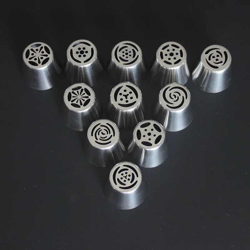 11Pcs/Set Stainless Steel Piping Nozzles Large Size Piping Tips Cake Decorating Tools High Quality Pastry Baking Tools For Cakes
11Pcs/Set Stainless Steel Piping Nozzles Large Size Piping Tips Cake Decorating Tools High Quality Pastry Baking Tools For Cakes