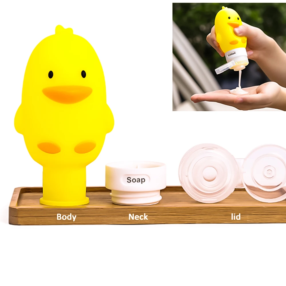 Travel Cute Silicone Bottles Shampoo Shower Lotion Sub-bottling Squeeze Tube 60/80/90/100ML
Travel Cute Silicone Bottles Shampoo Shower Lotion Sub-bottling Squeeze Tube 60/80/90/100ML