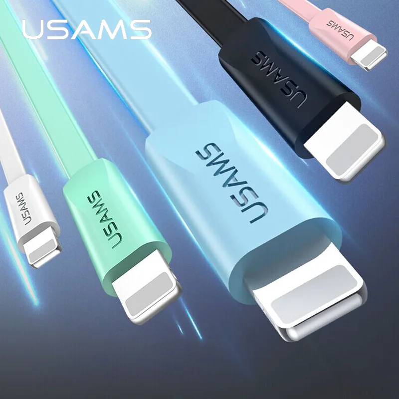 USAMS 1.2m 2A Colorful Flat Lighting Mobile Phone Cable for iPhone 12 11 X 8 7 6 Series iPad iOS Sync Data Charging Cable
USAMS 1.2m 2A Colorful Flat Lighting Mobile Phone Cable for iPhone 12 11 X 8 7 6 Series iPad iOS Sync Data Charging Cable