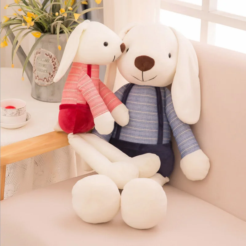 Lovely Rabbit Bunny Plush Doll Toys Baby Soft Bunnies Toy Long Ear Hare dolls Cushion Stuffed Animals Dolls Juguetes | Игрушки и хобби