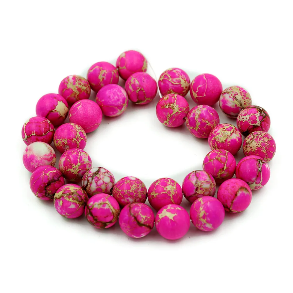 Hot Sale 6MM 8MM 10MM 12MM Natural Red Imperial Stones Round Spacer Loose Beads For Necklace Bracelet Charms Jewelry Making DIY
Hot Sale 6MM 8MM 10MM 12MM Natural Red Imperial Stones Round Spacer Loose Beads For Necklace Bracelet Charms Jewelry Making DIY