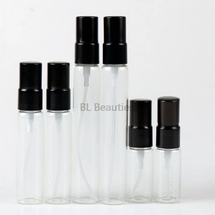 

5ml 10ml 15ml Mini Glass Parfum Bottle Sample Aluminum Sprayer Bottle Refillable Fragrance Atomizer Glass Perfume Bottle Vials