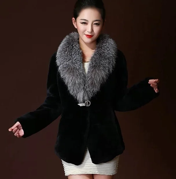 Faux Fur Autumn and Winter New Fashion Slim Plus size Solid Color Female Women's clothing Rabbit fur Blusas
Faux Fur Autumn and Winter New Fashion Slim Plus size Solid Color Female Women's clothing Rabbit fur Blusas