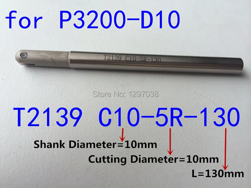 T2139 C10-5R-130 Insertable Ball End fine Milling Cutter Tools,CNC Lathe Machine Turning Tools, FOR P3200-D10 InsertS
T2139 C10-5R-130 Insertable Ball End fine Milling Cutter Tools,CNC Lathe Machine Turning Tools, FOR P3200-D10 InsertS