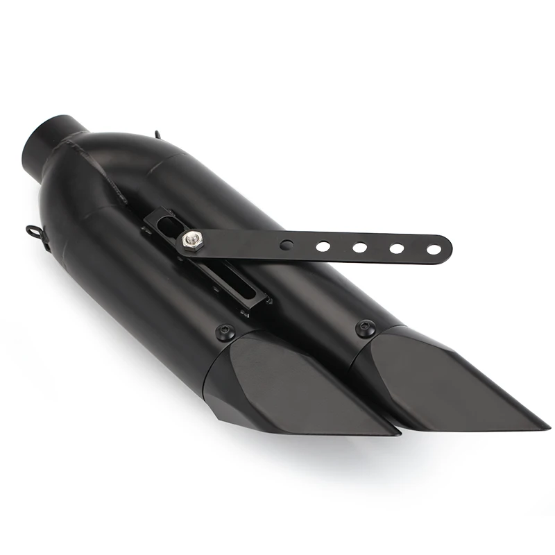 Модифицированный мотоцикл с двумя выходами Blackpipe Thunder Dual-Out Smokepipe спортивный