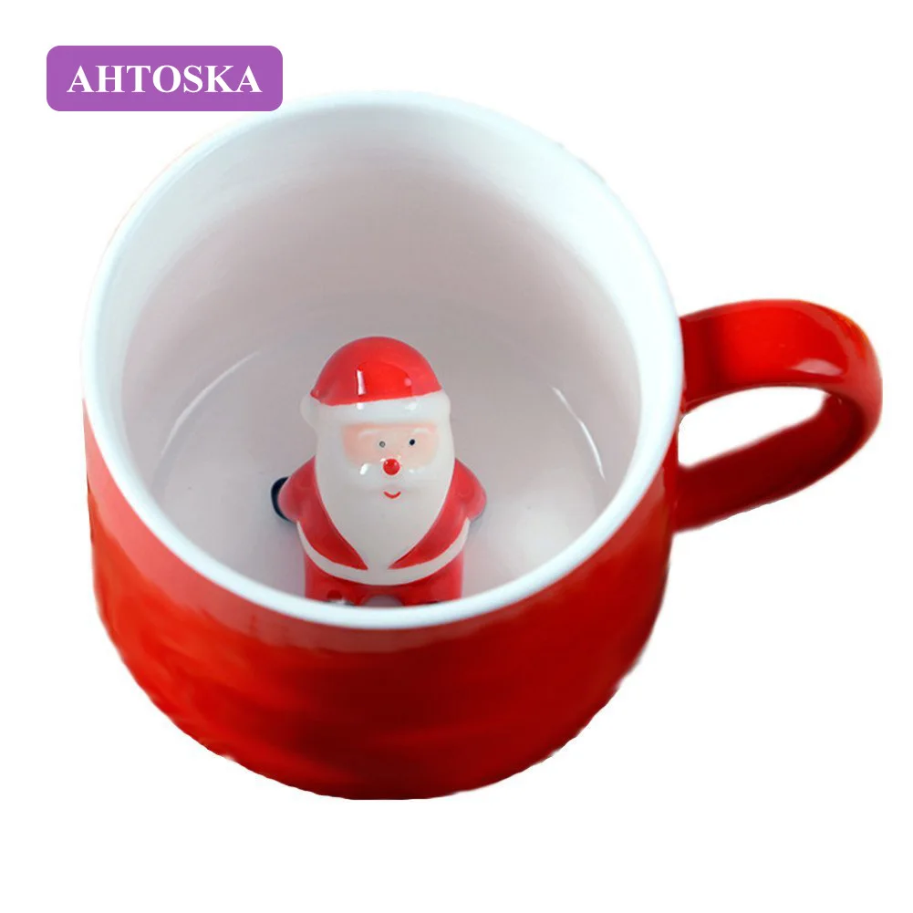 AHTOSKA Coffee Mug 3D Christmas Ceramic Milk Mug Red Water Cup With A Lid Christmas Gifts
AHTOSKA Coffee Mug 3D Christmas Ceramic Milk Mug Red Water Cup With A Lid Christmas Gifts