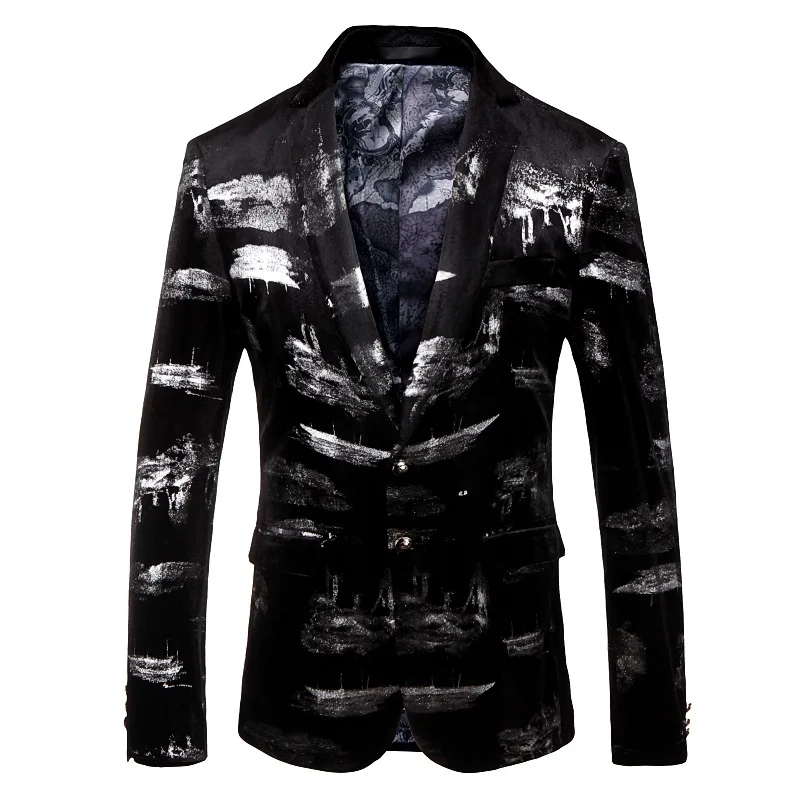Men's Jackets Men's Fashion Hot Gold Blazer Men's Single Breasted Business Casual Jacket Men's Party Banquet Dress
Men's Jackets Men's Fashion Hot Gold Blazer Men's Single Breasted Business Casual Jacket Men's Party Banquet Dress