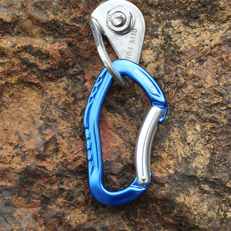 XINDA Professional Quality 22KN Rock Climbing Bent Quickdraw Spring-loaded Gate Buckle Aluminum Carabiner Outdoor Kits
XINDA Professional Quality 22KN Rock Climbing Bent Quickdraw Spring-loaded Gate Buckle Aluminum Carabiner Outdoor Kits