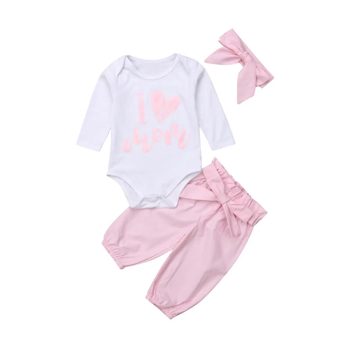 Newborn Baby Girls Clothing Sets Love Top Romper +Bownot Pants Leggings Long Sleeve Autumn Baby Girl Outfits Clothes 3pcs
Newborn Baby Girls Clothing Sets Love Top Romper +Bownot Pants Leggings Long Sleeve Autumn Baby Girl Outfits Clothes 3pcs