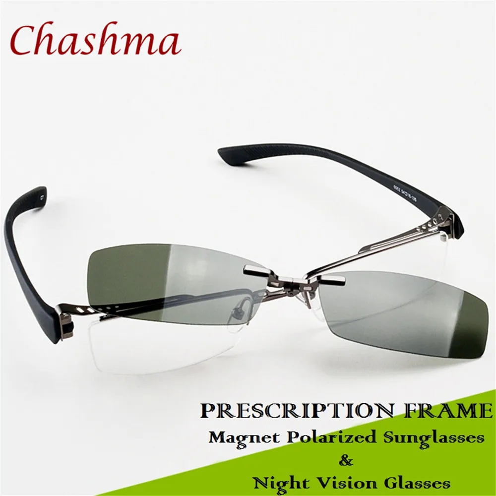Chashma Half Rim Fishing Sunglasses Polarized Optical Frames Designer Frame Gray and Yellow Day and Night Driving Clips Mens
Chashma Half Rim Fishing Sunglasses Polarized Optical Frames Designer Frame Gray and Yellow Day and Night Driving Clips Mens