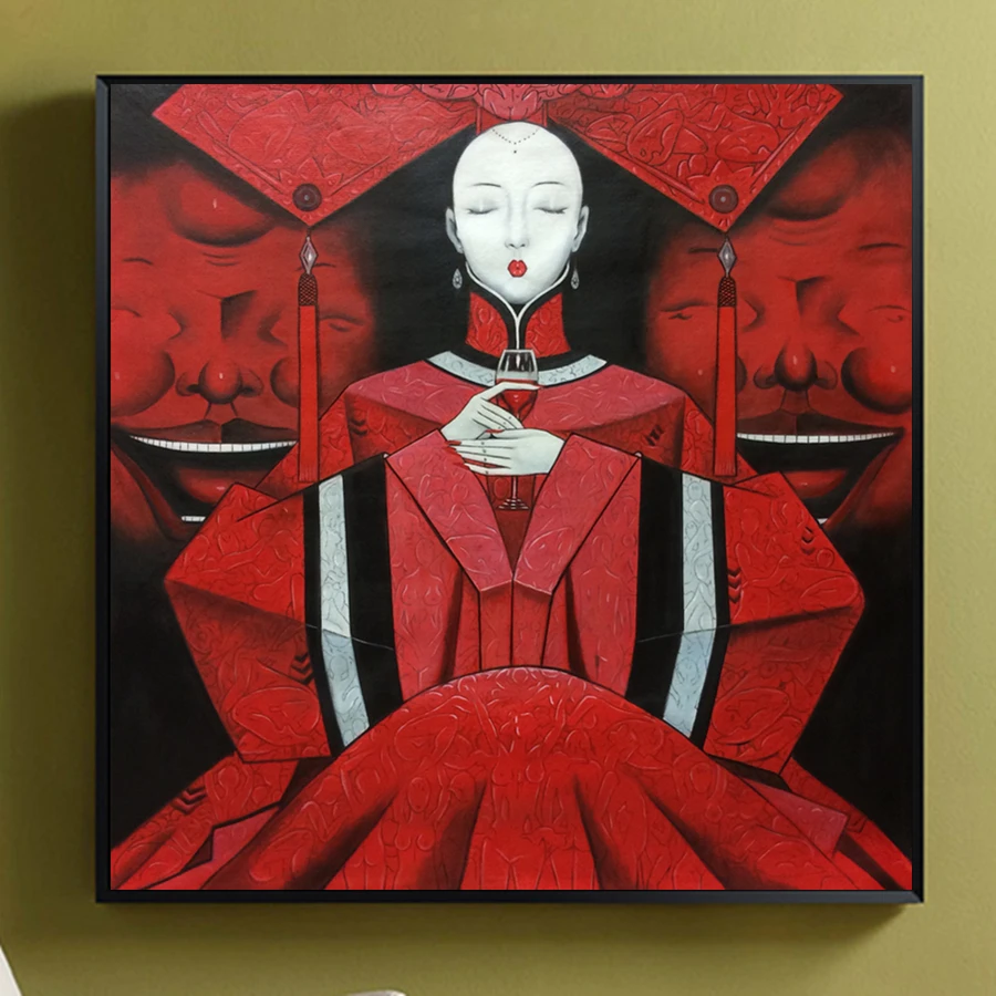 Hand painted Oil Painting on Canvas Chinese Contemporary Art Woman Wall Art Pictures for Living Room Home Decor Modern Paintings
Hand painted Oil Painting on Canvas Chinese Contemporary Art Woman Wall Art Pictures for Living Room Home Decor Modern Paintings