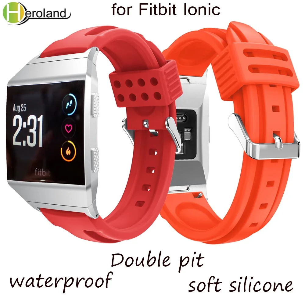 Bracelet Silicone Watch strap for Fitbit Ionic Smart Watch Strap Replacement Wristband accessories Sport fashion Double pit band
Bracelet Silicone Watch strap for Fitbit Ionic Smart Watch Strap Replacement Wristband accessories Sport fashion Double pit band