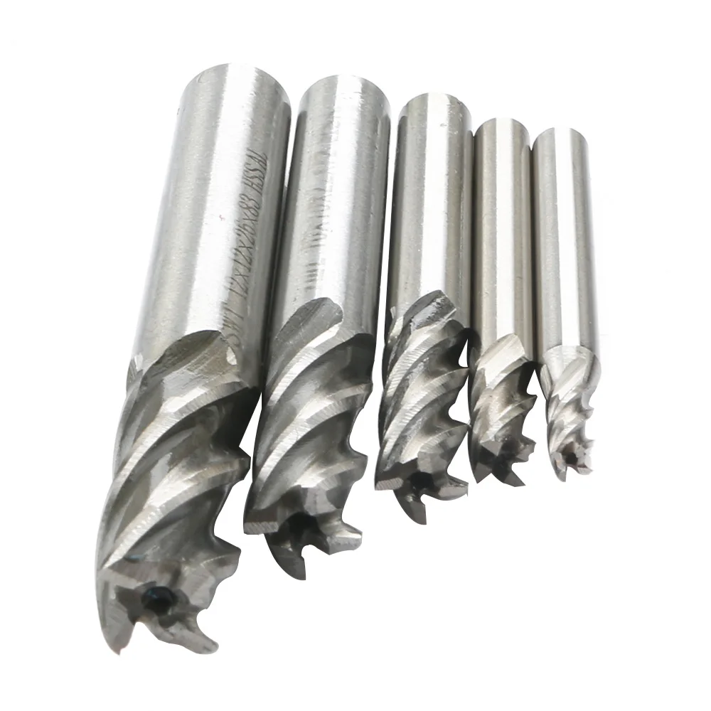 Hand Tools 5pcs / Set 4 6 8 10 12 mm HSS Straight Shank 4Flute End Mill Router Drill Bit Cutter Tool for mold carbon steel
Hand Tools 5pcs / Set 4 6 8 10 12 mm HSS Straight Shank 4Flute End Mill Router Drill Bit Cutter Tool for mold carbon steel