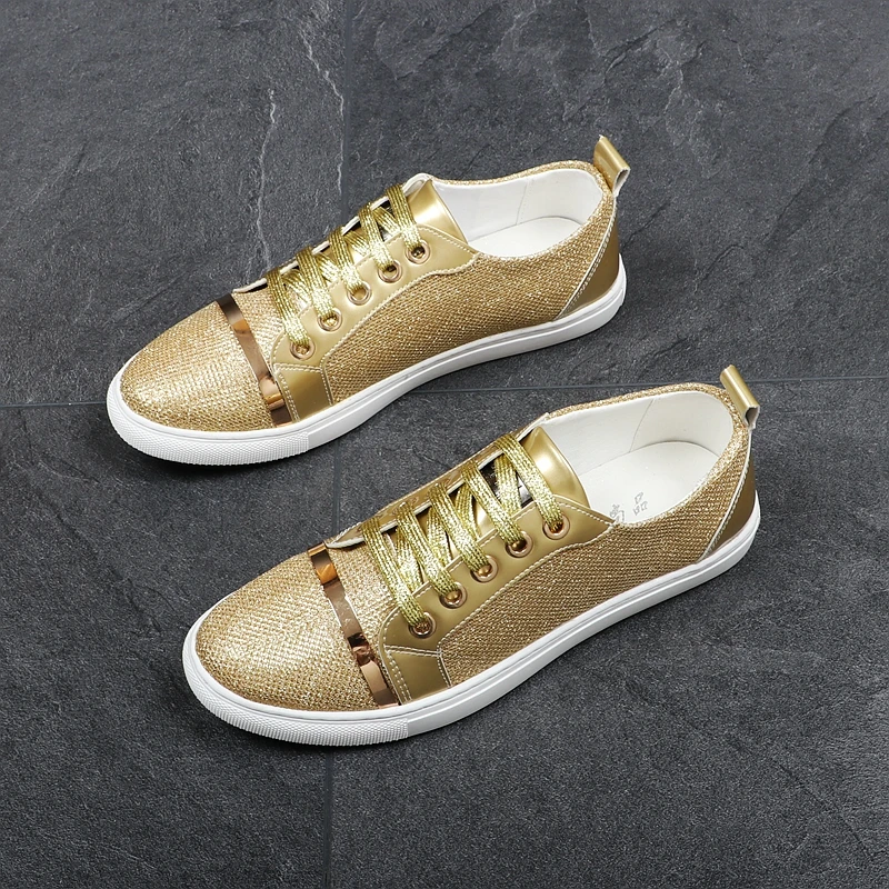 CUDDLYIIPANDA Men Fashion Metal Sneakers Men Smoking Slippers Fashion Designer Trend Shoes Size Men Casual Comfort Bling Loafer
CUDDLYIIPANDA Men Fashion Metal Sneakers Men Smoking Slippers Fashion Designer Trend Shoes Size Men Casual Comfort Bling Loafer