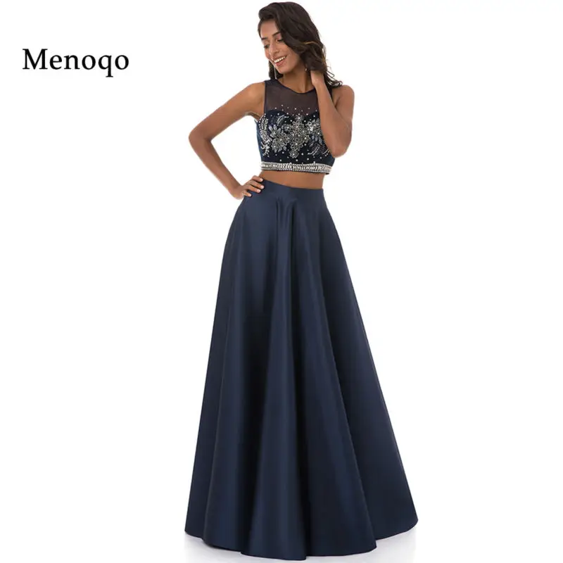 Menoqo 2020 New Arrival Two 2 Piece Prom Dresses Scoop Sleeveless A-Line Floor Length Beading Party Dresses Vestido De Vesta
Menoqo 2020 New Arrival Two 2 Piece Prom Dresses Scoop Sleeveless A-Line Floor Length Beading Party Dresses Vestido De Vesta