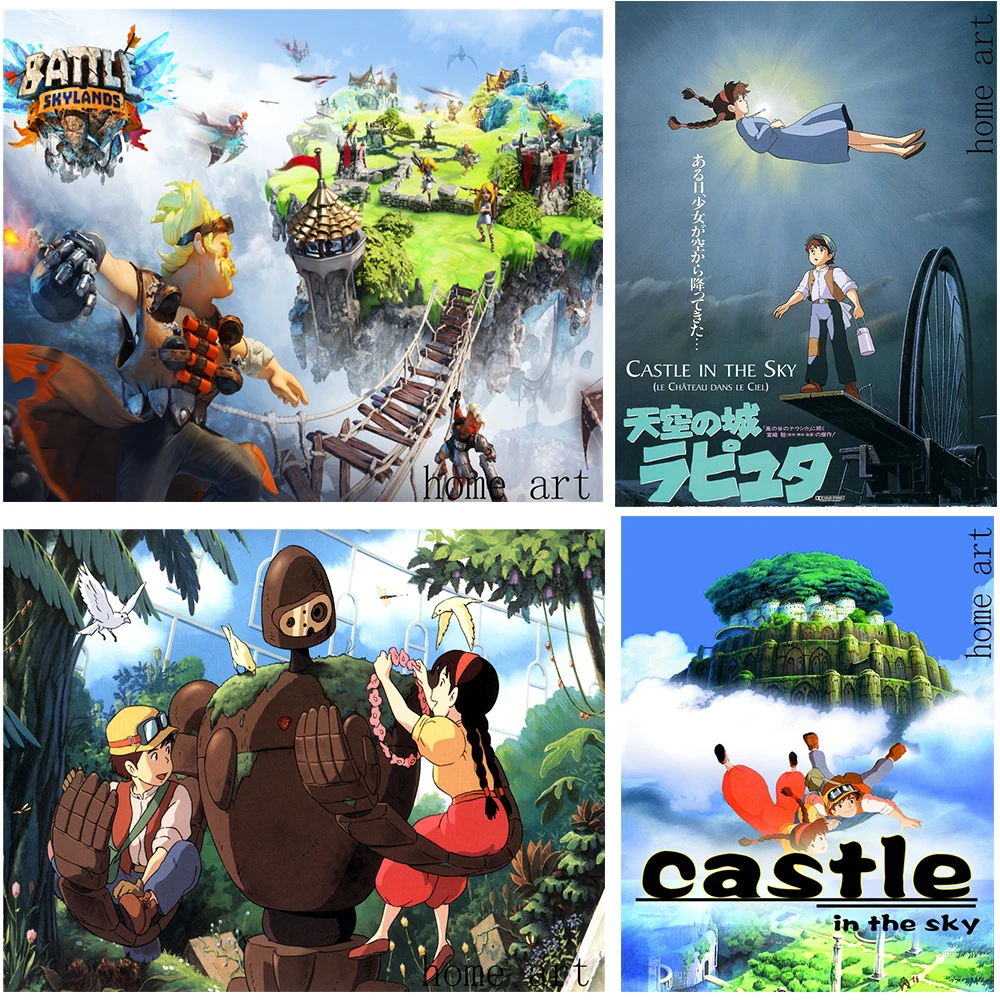 Обои с аниме «Casfle in the sky» Хаяо Миядзаки, белая мелованная бумага, бренд домашнего искусства
Обои с аниме «Casfle in the sky» Хаяо Миядзаки, белая мелованная бумага, бренд домашнего искусства