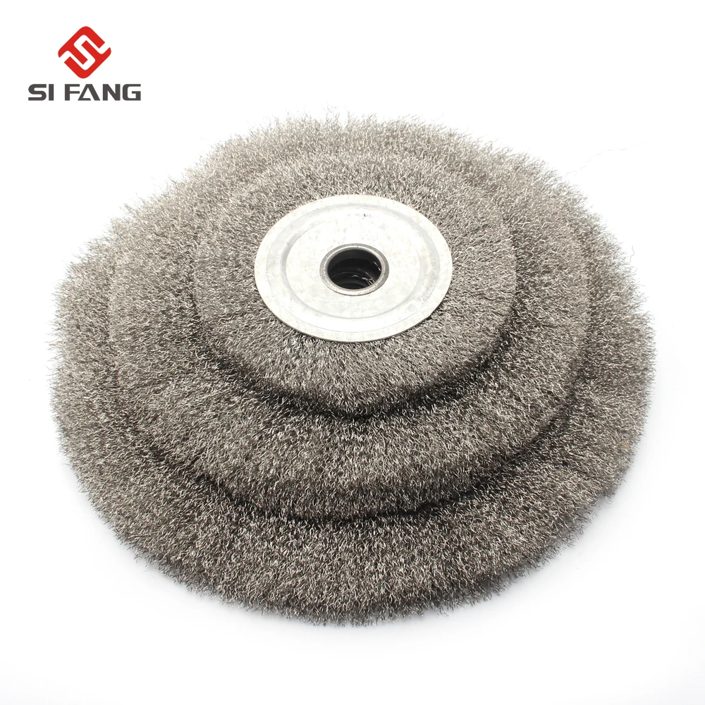 100-200MM Stainless Steel Wire Wheel Flat Round Wire Brush for Derusting Wood Polished Head Tools Accessories 0.15mm Wire Flat T
100-200MM Stainless Steel Wire Wheel Flat Round Wire Brush for Derusting Wood Polished Head Tools Accessories 0.15mm Wire Flat T