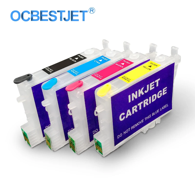 

4Colors/Set T0441-T0444 Refillable Ink Cartridge For Epson C64 C66 C84 C84N C84WN C86 CX3600 CX3650 CX4600 CX6400 CX6600 Printer