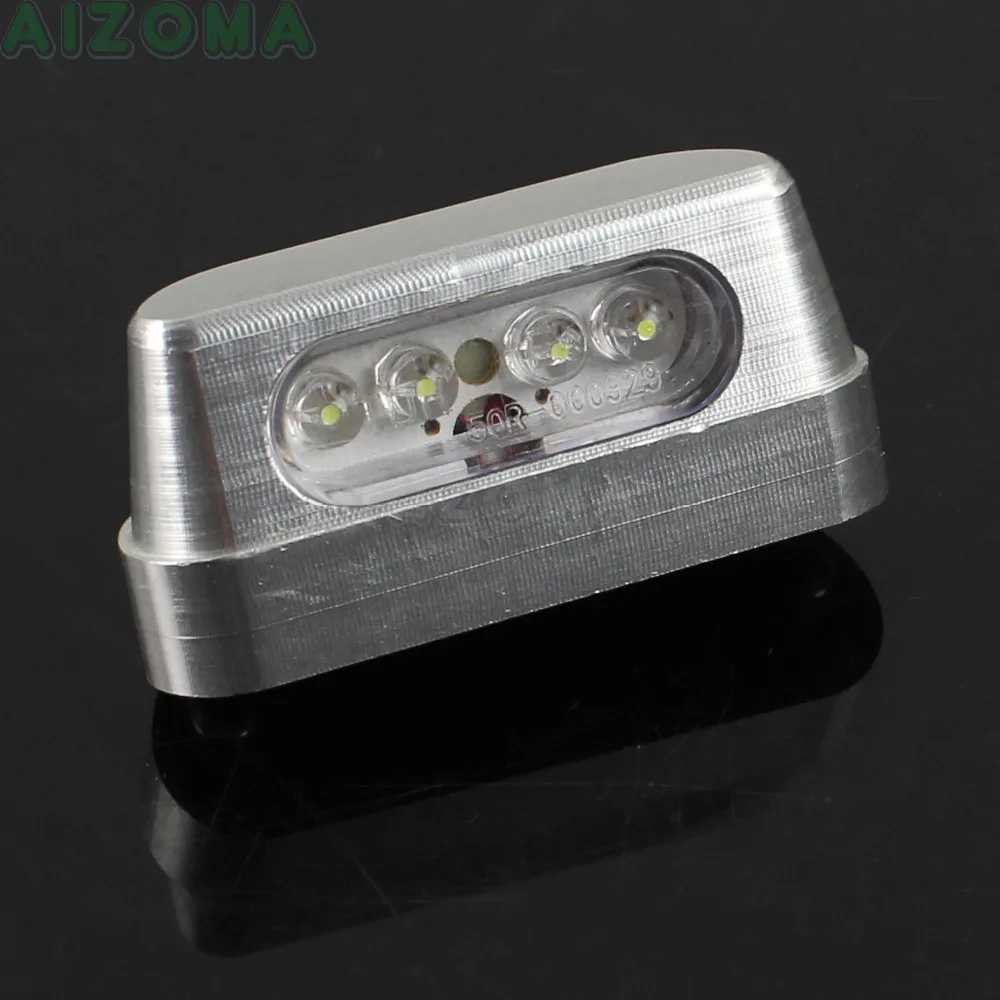 Emark Motorcycle Universal LED 12v License Plate Blinker Light Chrome Micro Rear Number Lamp For Suzuki Honda Ducati Triumph
Emark Motorcycle Universal LED 12v License Plate Blinker Light Chrome Micro Rear Number Lamp For Suzuki Honda Ducati Triumph