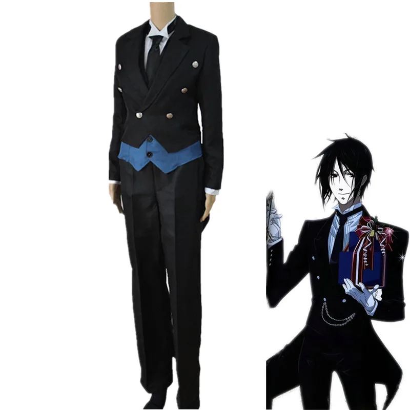 Anime Black Butler 2 Cosplay Costume Kuroshitsuji Sebastian Michaelis Shirt Full Set Uniform For Men Boys Fancy Party Clothing
Anime Black Butler 2 Cosplay Costume Kuroshitsuji Sebastian Michaelis Shirt Full Set Uniform For Men Boys Fancy Party Clothing
