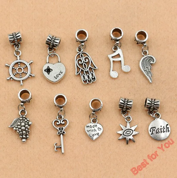 5pcs Tibetan Silver Tone Key Lock Sun Hand Wings Heart Beads European Charms Bracelet Jewelry DIY Accessories Findings
5pcs Tibetan Silver Tone Key Lock Sun Hand Wings Heart Beads European Charms Bracelet Jewelry DIY Accessories Findings