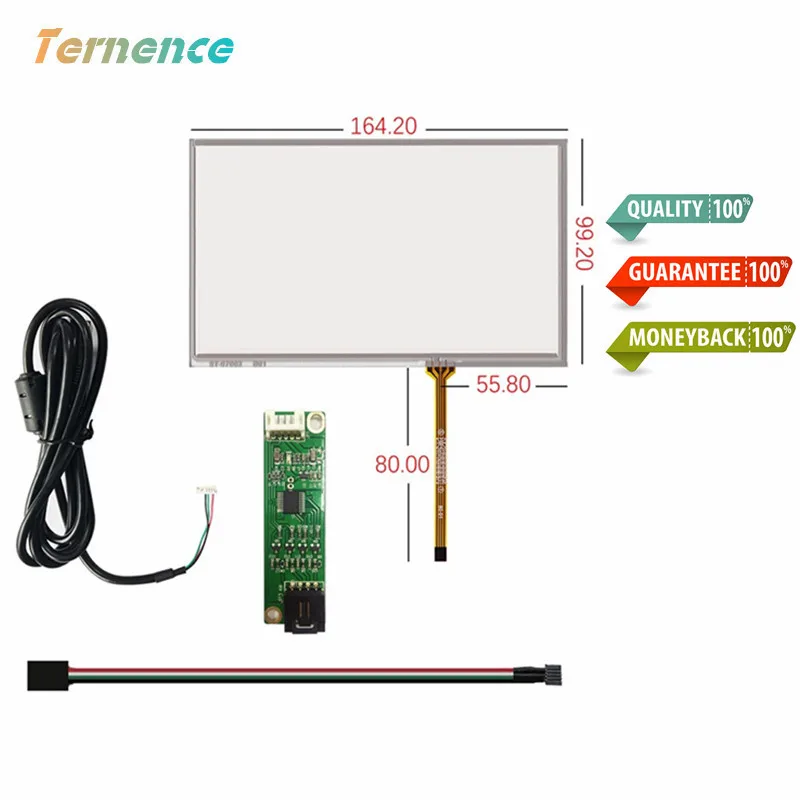 Skylarpu 7"inch 4 wire touch for Innolux 164mm*99mm Touch Screen Panels HD Drive Board HDMI Touch Drive Kit AT070TN90/92/94
Skylarpu 7"inch 4 wire touch for Innolux 164mm*99mm Touch Screen Panels HD Drive Board HDMI Touch Drive Kit AT070TN90/92/94