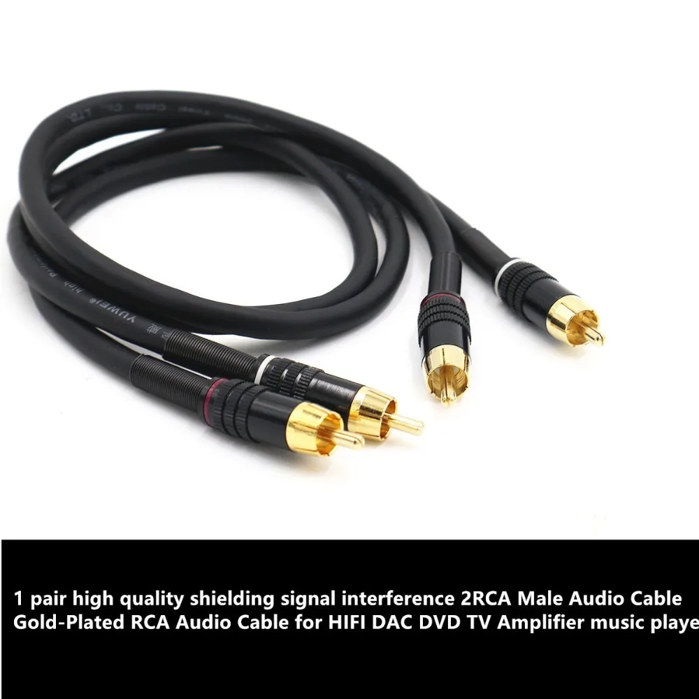 4N Oxygen-Free Copper shielding signal interference 2 RCA Gold-Plated RCA Audio Line for HIFI DAC DVD TV Amplifier music player
4N Oxygen-Free Copper shielding signal interference 2 RCA Gold-Plated RCA Audio Line for HIFI DAC DVD TV Amplifier music player