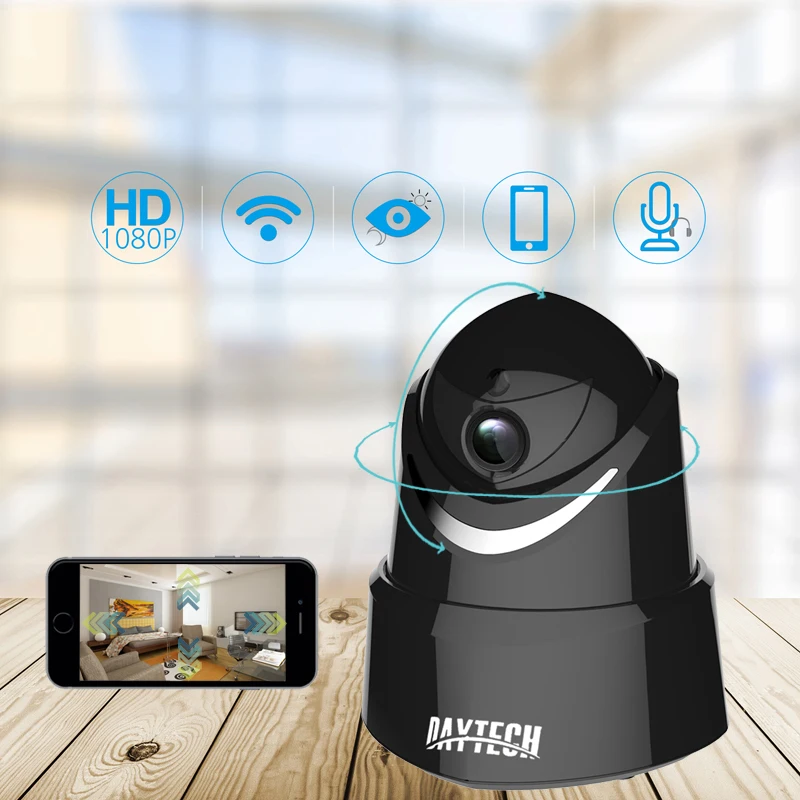 DAYTECH 2MP IP Камера 1080P Беспроводной Wi Fi домашней безопасности P2P сети Видеоняни и
