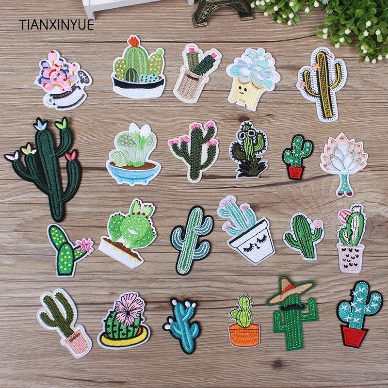 TIANXINYUE Cactus and succulent Patch Iron On DIY Embroidered Appliques Sew On Jacket For Clothes Sticker
TIANXINYUE Cactus and succulent Patch Iron On DIY Embroidered Appliques Sew On Jacket For Clothes Sticker
