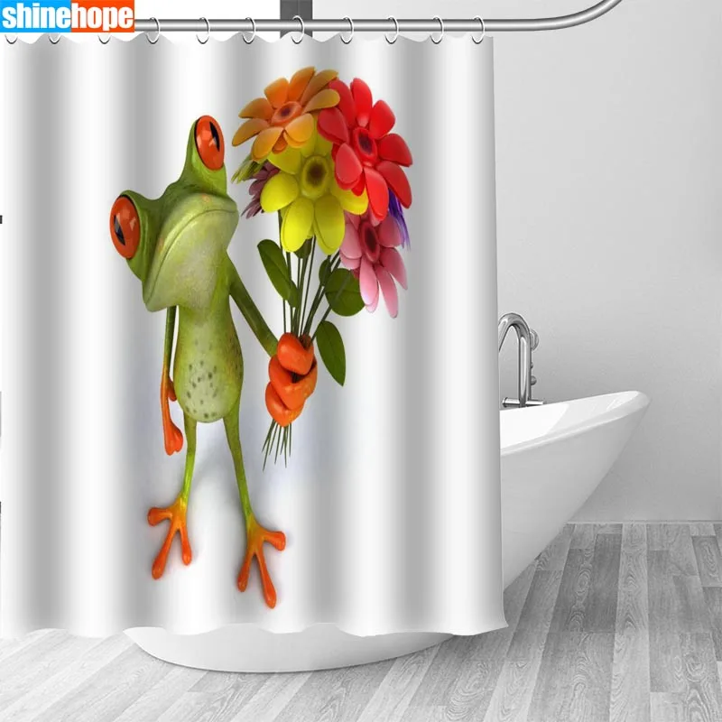 1PC Funny Frog Shower Curtains for Bathroom Polyester Shower Curtain Printing Curtain Cartoon Shower Curtains
1PC Funny Frog Shower Curtains for Bathroom Polyester Shower Curtain Printing Curtain Cartoon Shower Curtains