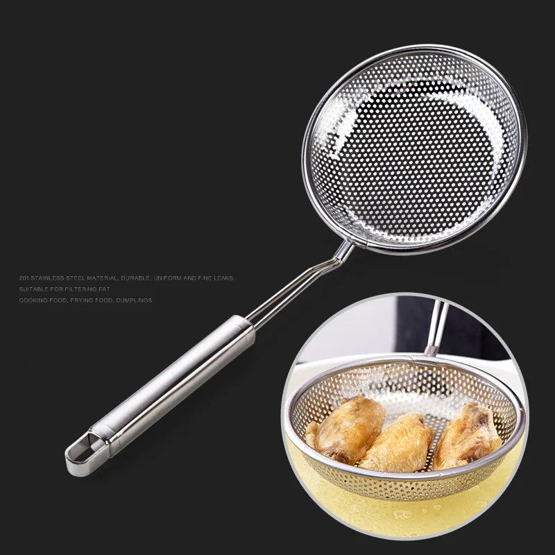 Stainless steel frying colander household fence mesh kitchen large spoon scoop filter net mesh spoon
Stainless steel frying colander household fence mesh kitchen large spoon scoop filter net mesh spoon