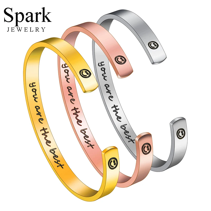 Spark на заказ гравировальный браслет из нержавеющей стали для женщин 3 цвета гладкие браслеты на запястье подарок на день Святого Валентина П...
Spark на заказ гравировальный браслет из нержавеющей стали для женщин 3 цвета гладкие браслеты на запястье подарок на день Святого Валентина П...