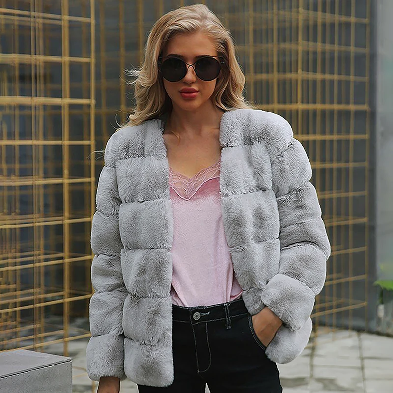 Plus Size 2XL Women Nice Winter Fashion Patchwork FAUX Fur Coat Elegant Thick Warm Outerwear Fur Jacket Chaquetas Mujer 6Q2172
Plus Size 2XL Women Nice Winter Fashion Patchwork FAUX Fur Coat Elegant Thick Warm Outerwear Fur Jacket Chaquetas Mujer 6Q2172