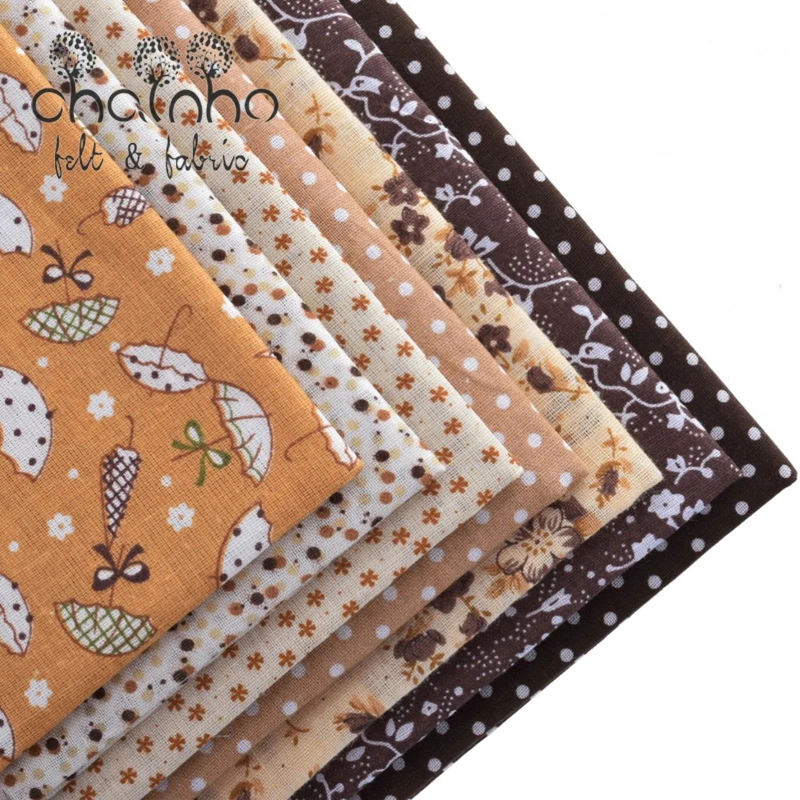 Thin Cotton Fabric For Patchwork Quilting Sewing Tilda Fat Quarters Cloth Scrapbooking 50*50CM 7 Designs mixed Coffee Color
Thin Cotton Fabric For Patchwork Quilting Sewing Tilda Fat Quarters Cloth Scrapbooking 50*50CM 7 Designs mixed Coffee Color