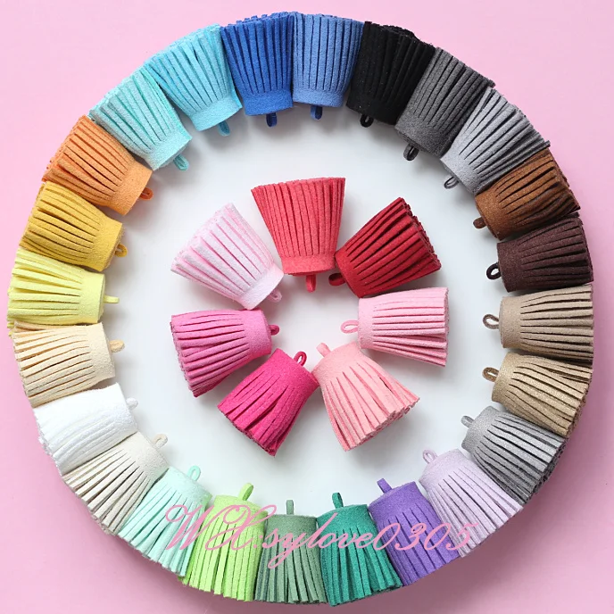 SICODA 30pcs 30x13mm multicolors Exquisite tassel Decoration faux suedeTassels Keychains pendant leather bag charm
SICODA 30pcs 30x13mm multicolors Exquisite tassel Decoration faux suedeTassels Keychains pendant leather bag charm