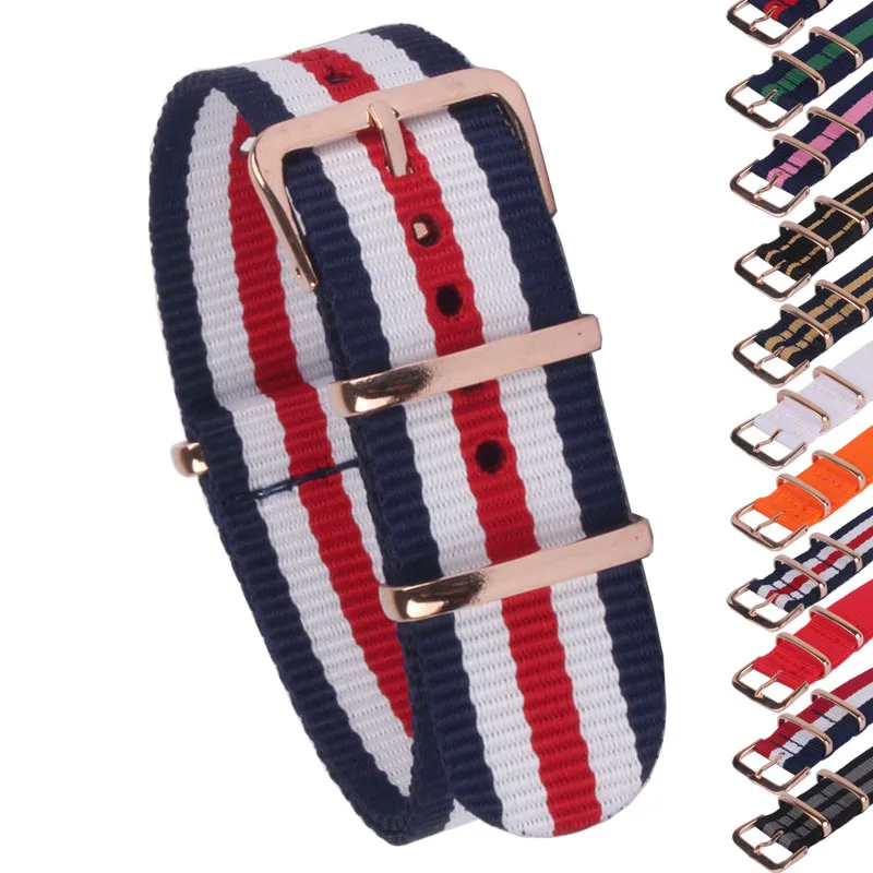 Buy 2 Get 10% OFF) Rose Gold Buckle 18/20/22mm Stripe Cambo Solid Watch Army Military fabric Nylon watchbands Strap Bands
Buy 2 Get 10% OFF) Rose Gold Buckle 18/20/22mm Stripe Cambo Solid Watch Army Military fabric Nylon watchbands Strap Bands