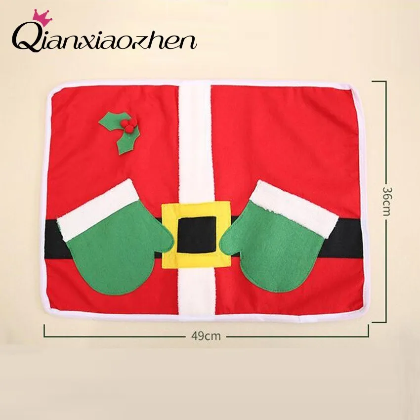 Qianxiaozhen 1pcs Santa Claus Placemat Table Mat Christmas Table Decoration Christmas Decorations For Home Kitchen
Qianxiaozhen 1pcs Santa Claus Placemat Table Mat Christmas Table Decoration Christmas Decorations For Home Kitchen
